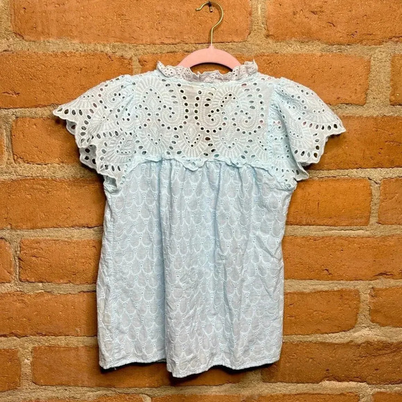 Coquette boho crochet classic preppy ballet eyelet casual top cottagecore - Picture 5 of 9